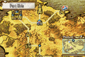 Navigating the world map in The Sacred Stones.