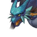 Close-up of the generic Dagon portrait, from the stat screen, in Fire Emblem Echoes: Shadows of Valentia.