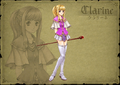 CG image of Clarine in Path of Radiance.