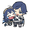 Artwork of Lucina and Chrom.