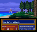 Barst wielding a Hand Axe in Mystery of the Emblem.