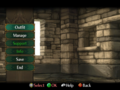 The base's main menu in Path of Radiance.