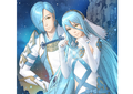 Official artwork for a support conversation between Azura and Shigure from Fates.