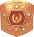 Artwork of the complete Binding Shield from the Fire Emblem Trading Card Game.