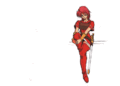 Concept art of a female Sword Fighter from Genealogy of the Holy War.