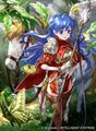 Artwork of Caeda from the first set of the Cipher TCG, from card B01-005N.