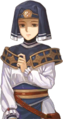 The generic Cleric portrait with allied colors in Echoes: Shadows of Valentia.