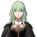 Portrait of female Byleth after fusing with Sothis from Three Houses.