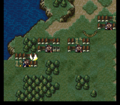 A Brigand destroys a village.