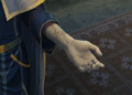 The mark of a blood pact on Pelleas's arm.