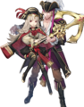 Artwork of Veronica: Harmonic Pirates, a Harmonic Hero of which Xander is a part, from Heroes.