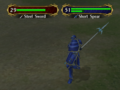 Gatrie wielding a Short Spear in Path of Radiance.