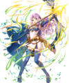 Artwork of Florina: Azure-Sky Knight from Heroes.
