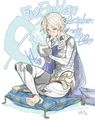 Artwork of a male Corrin from Fire Emblem Cipher.