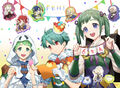 Artwork of Nils and several other characters for Heroes's sixth anniversary, drawn by Mikuro.