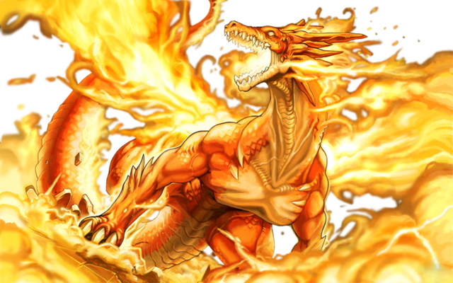 fire dragon art