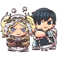 Meet the Heroes artwork of Lissa and Chrom.