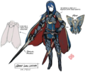 Concept artwork of Lucina as a Great Lord from The Art of Fire Emblem Awakening.