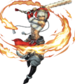 Artwork of Rinkah: Scion of Flame from Heroes.