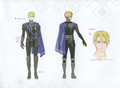 Concept art of Dimitri from Three Houses.