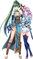 Artwork of Lyn: Ninja-Friend Duo, a Duo Hero of which Florina is a part, from Heroes.