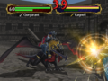 The battle display in Path of Radiance.